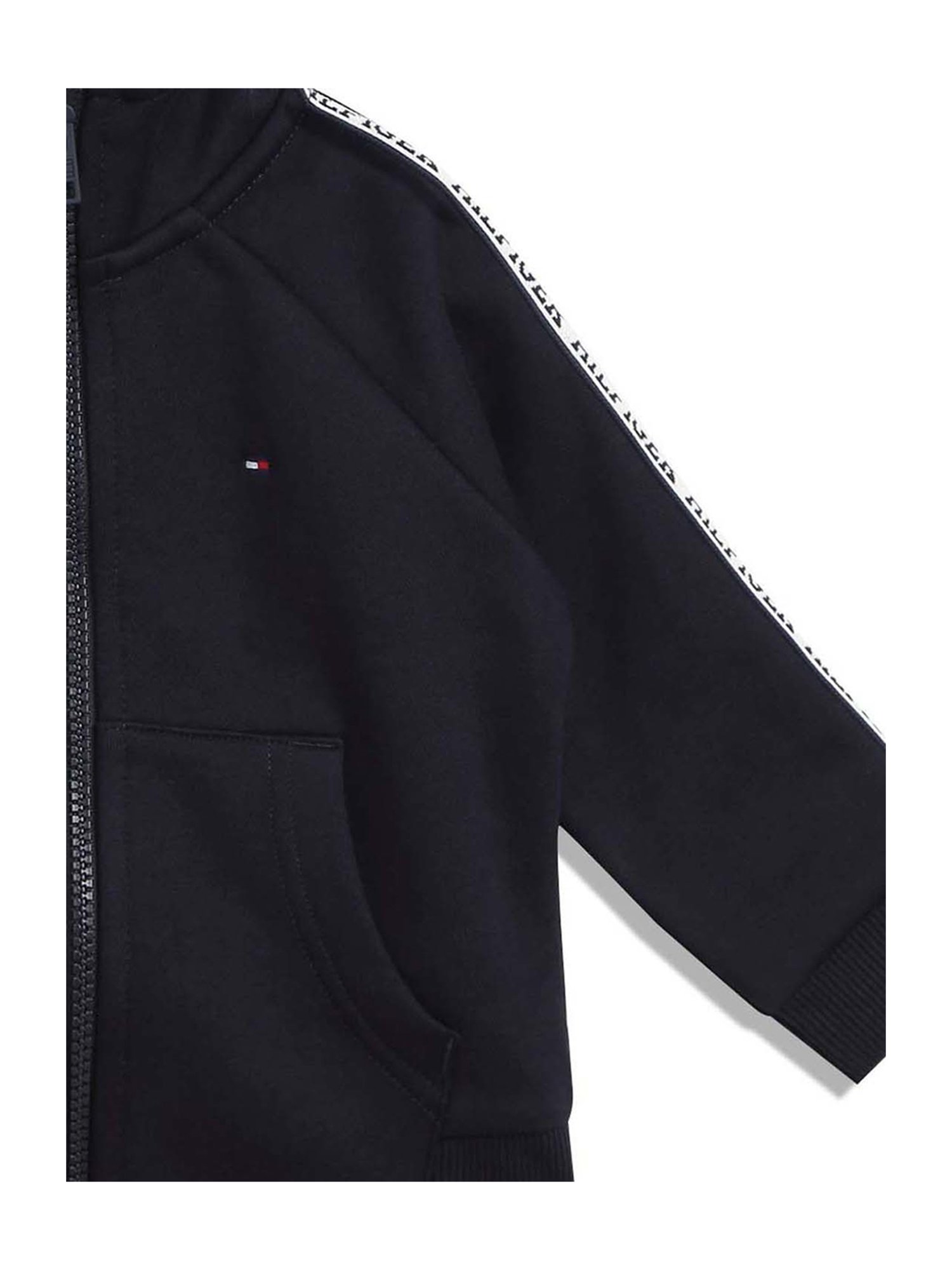 Tommy Hilfiger Kids Navy Solid Full Sleeves Sweatshirt