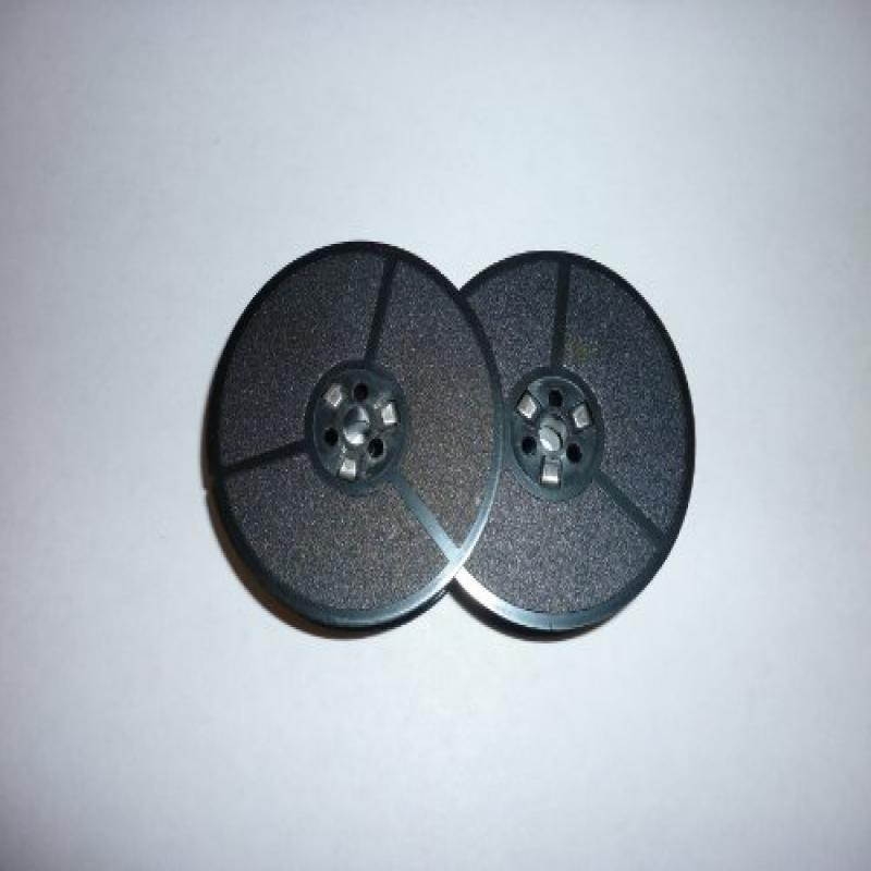 Swartz Ink Products-Facit Portable, Standard and Others Typewriter Ribbon, Compatible, Black, Twin Spool