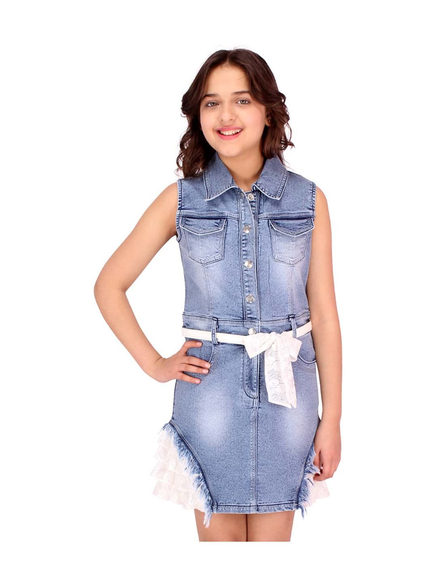 Cutecumber Kids Blue Regular Fit Dress