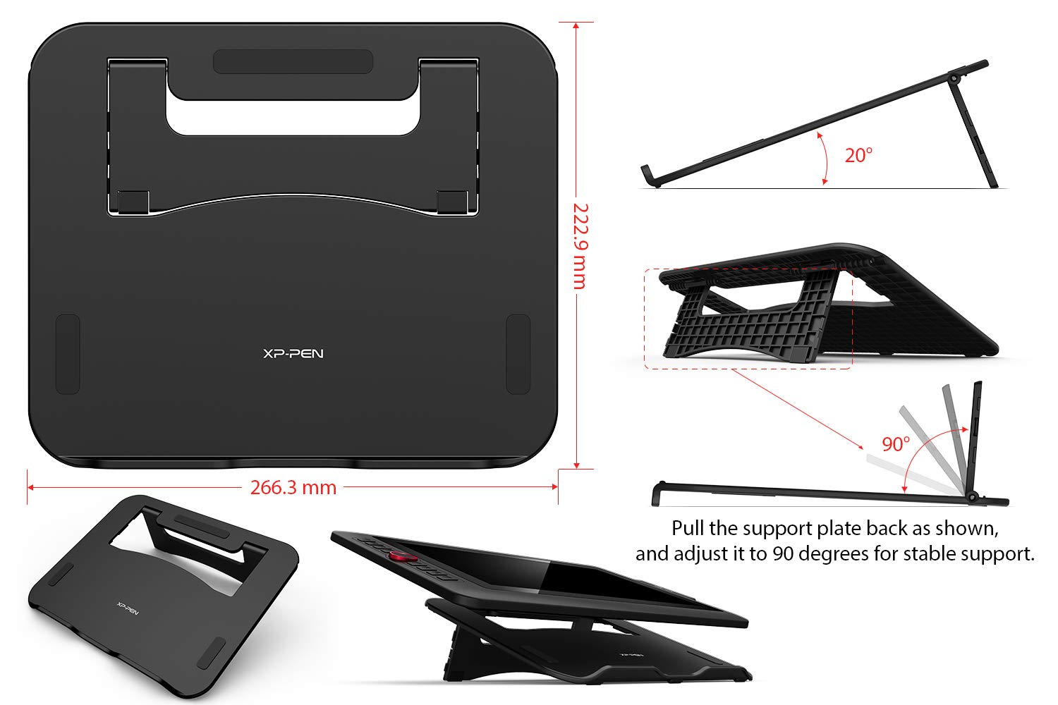 XP-PEN Artist13.3 Pro 13.3 Inch IPS Drawing Monitor Pen Display Full-Laminated Graphics Drawing Monitor with Tilt Function and 8 Shortcut Keys (8192 Levels Pen Pressure, 123% sRGB)