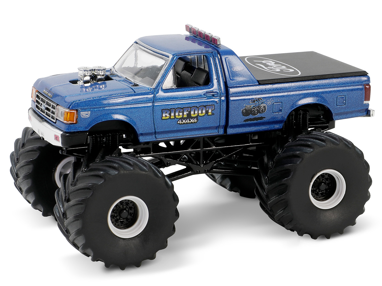 1992 Ford F-250 Monster Truck Yellow "Liquidator" "Kings of Crunch" Series 12 1/64 Diecast Model Car by Greenlight