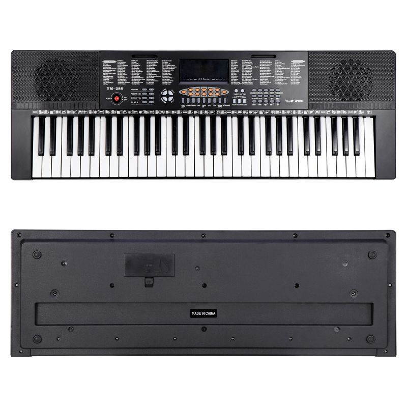 61-Key Electronic Keyboard Piano for Beginner,  Music Keyboard Kit with Stool, Headphone and Microphone