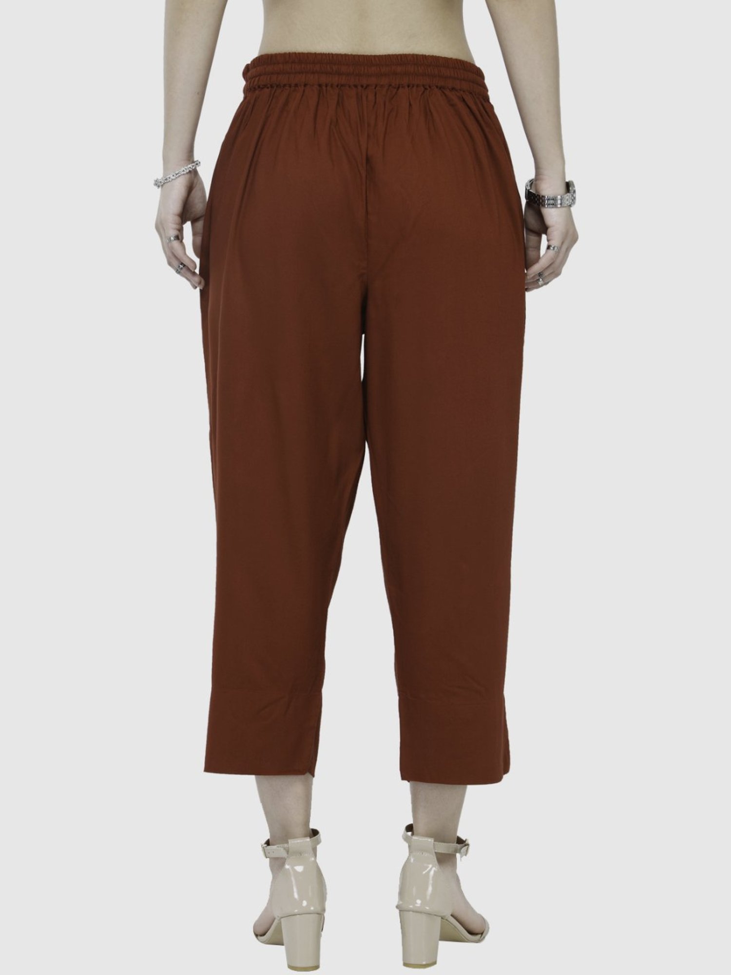 KSUT Rust Regular Fit Pants