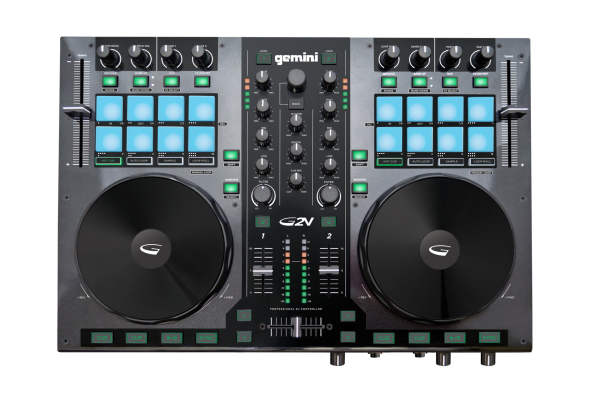Gemini G2V 2-Channel Virtual DJ Controller