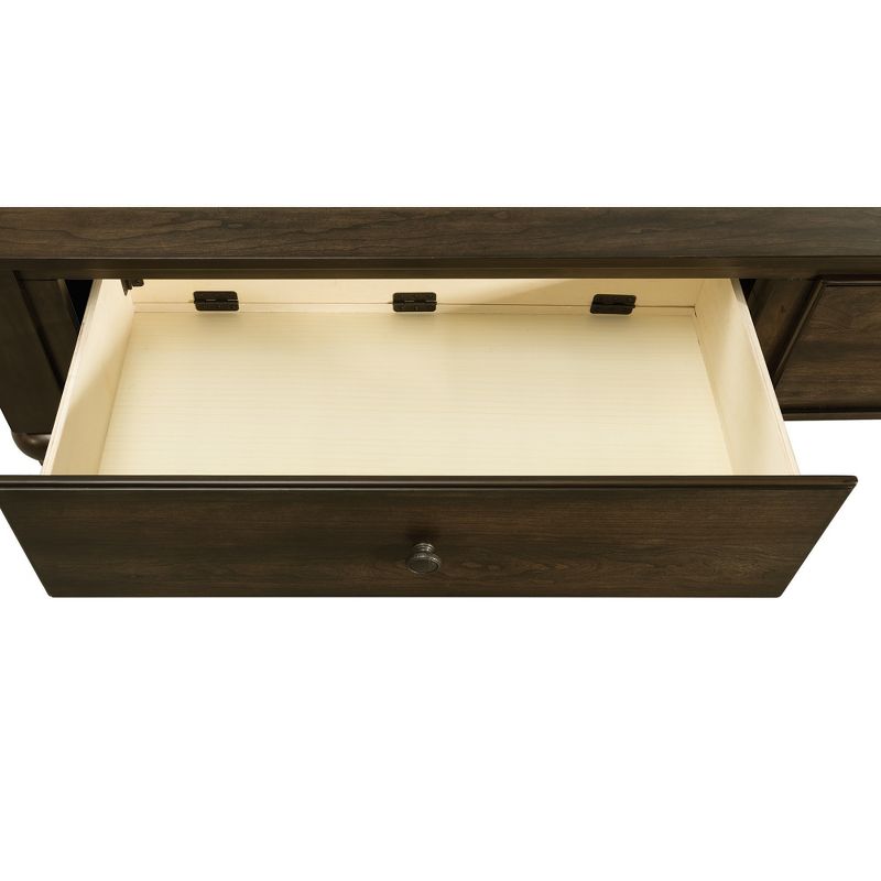 6pc Queen Channing 2 Drawer Storage Bedroom Set Dark Walnut - Picket House Furnishings