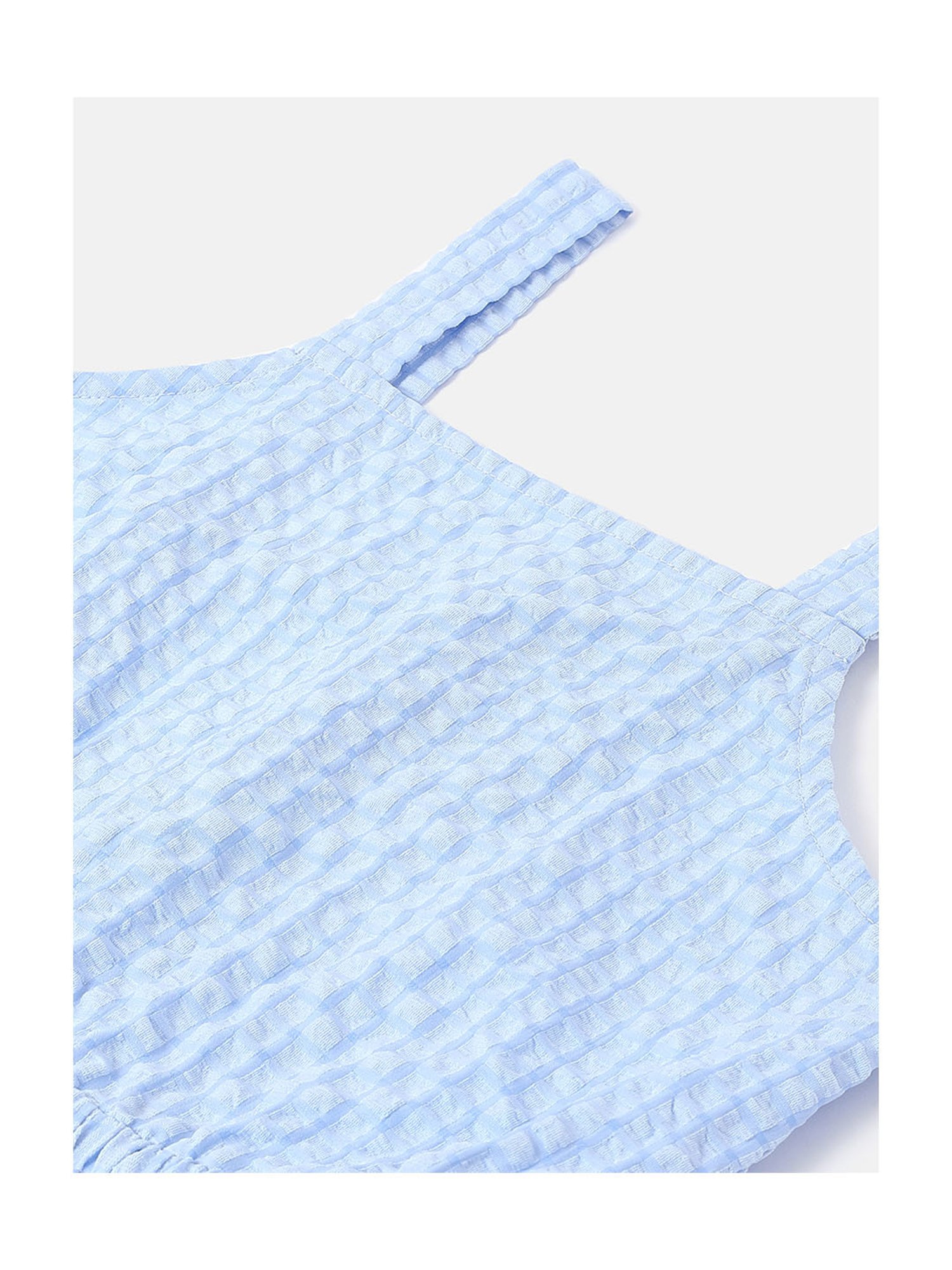 United Colors of Benetton Kids Blue Checks Dress