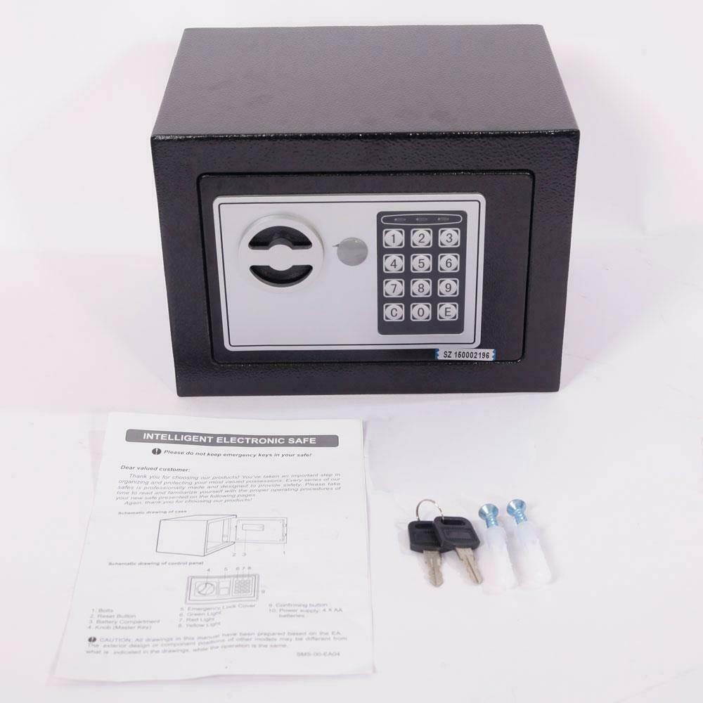 New Electronic Digital Safe Box Keypad Lock Home Office Hotel Hide Cash Black