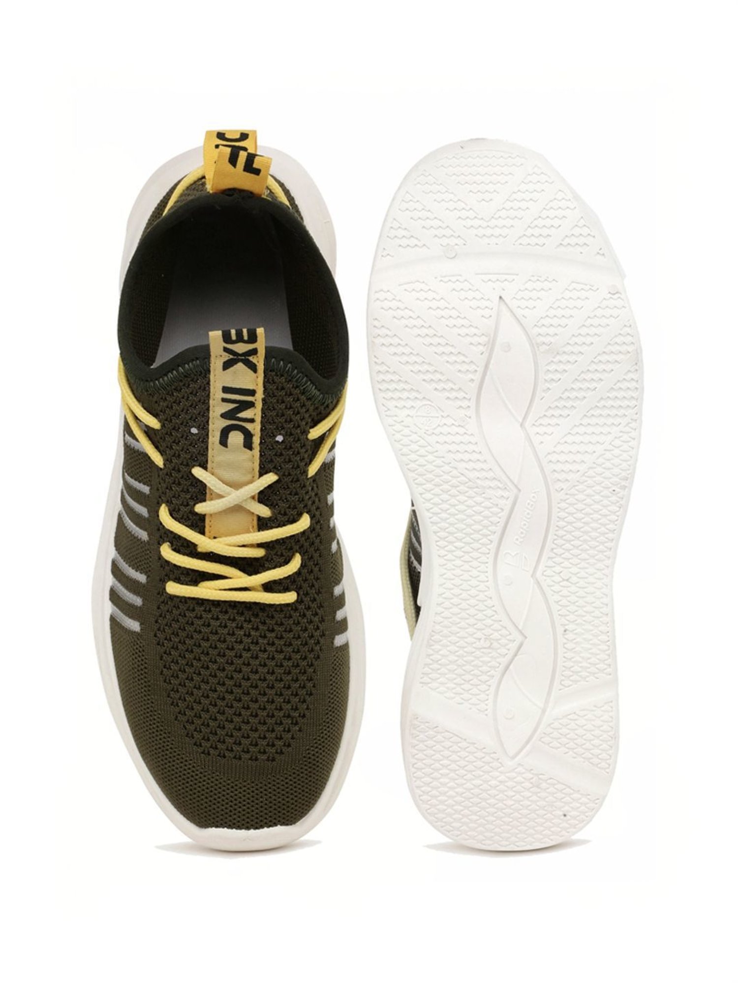 Rapid Box Men's Olive Running Shoes