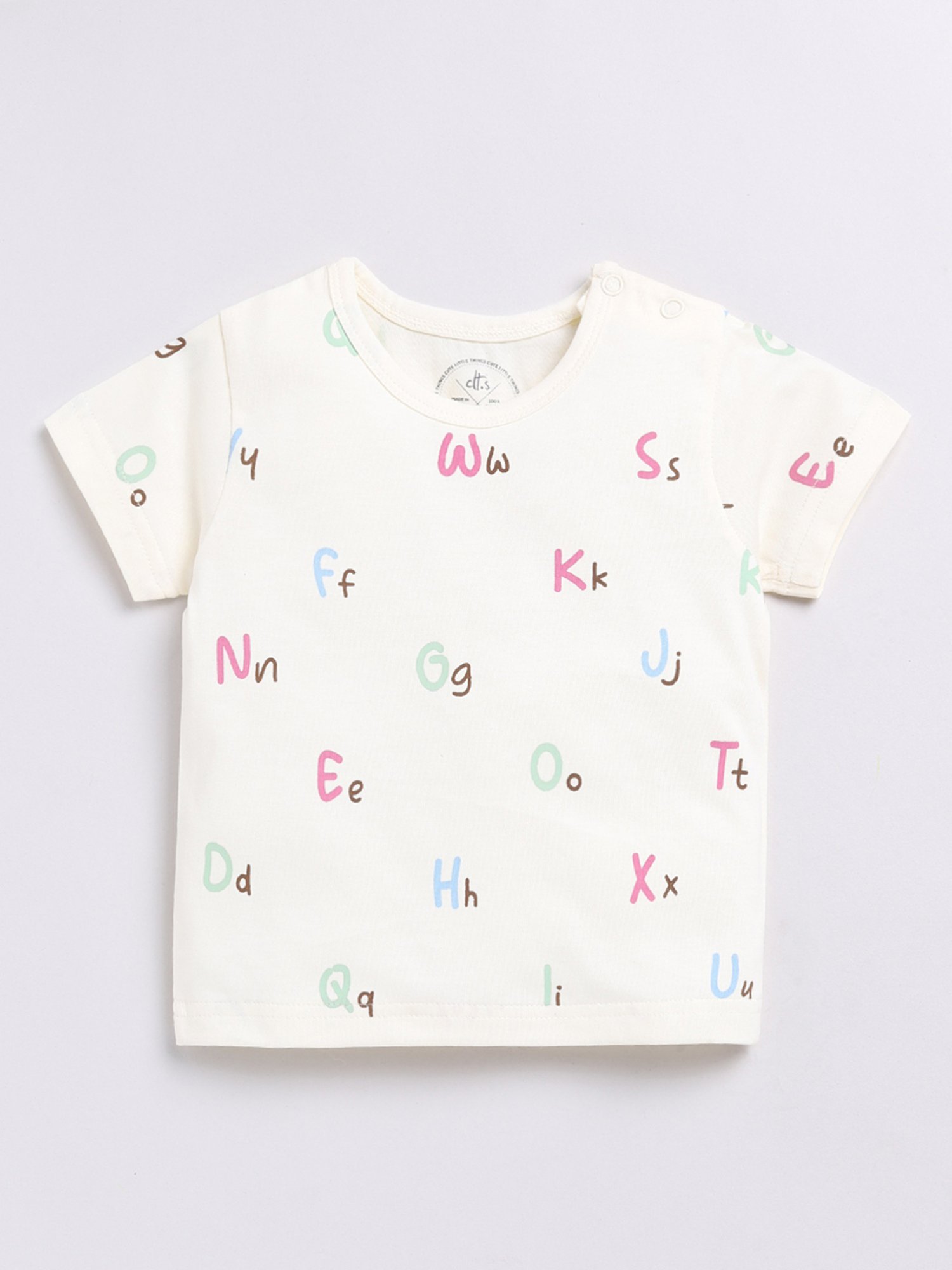 Clt.s Boys Light Blue Printed T-Shirt with Pants