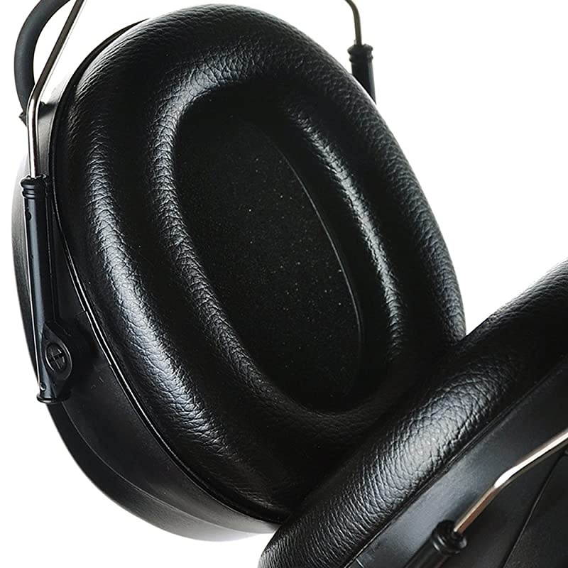 AM FM Hearing Protector, Ear Protection for Mowing, Snowblowing, Construction, Work Shops, 25dB NRR (Black)