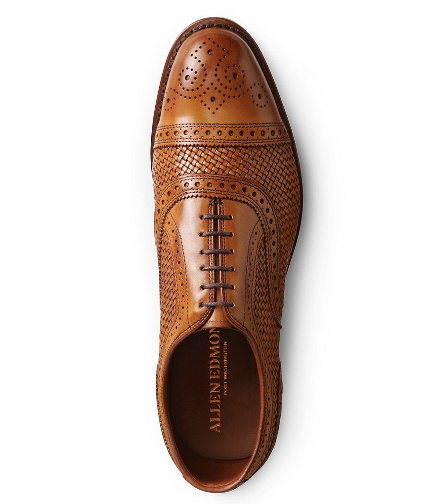Allen-Edmonds Men's Strand Weave Leather Cap Toe Oxford