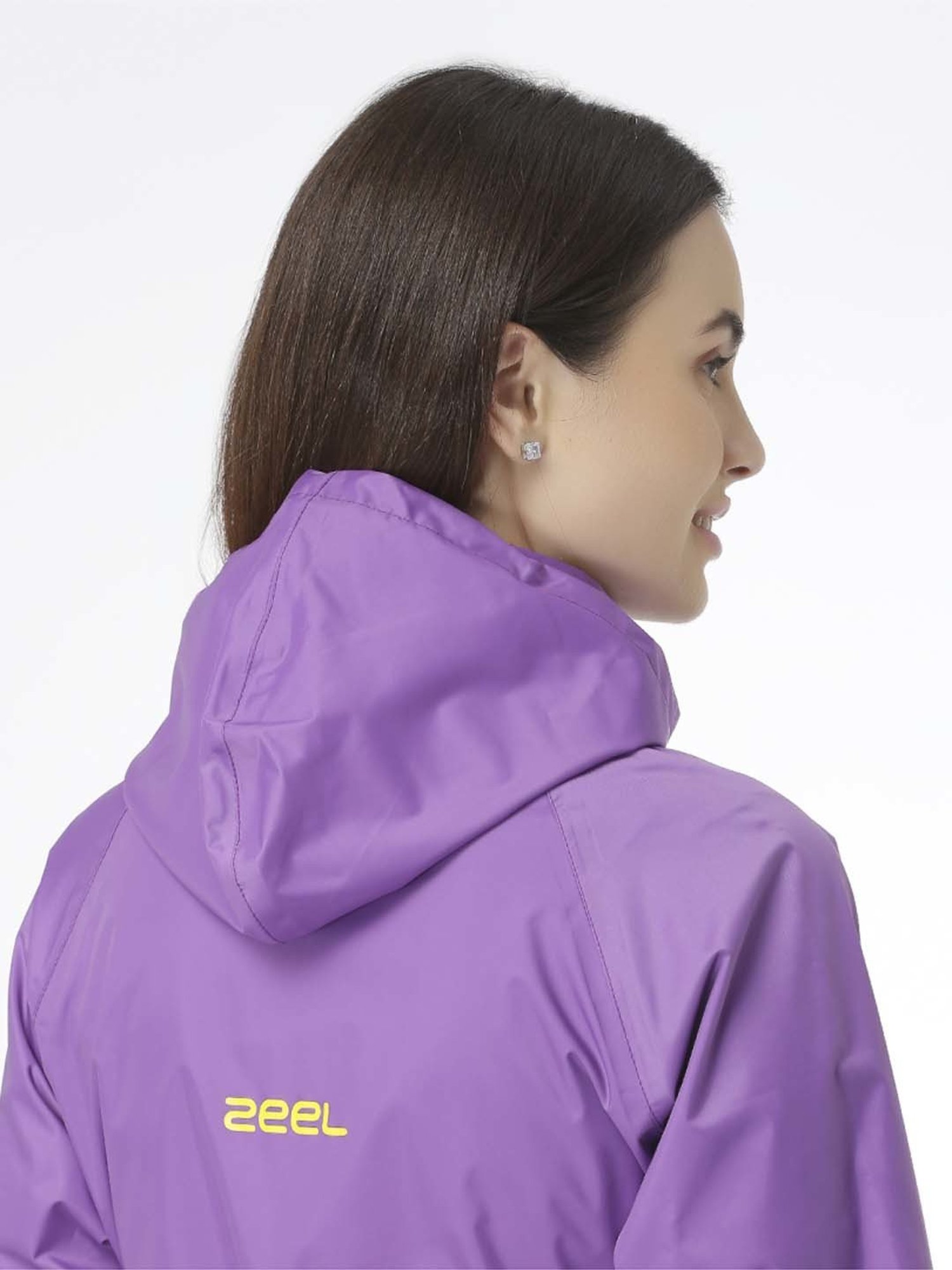 Zeel Purple Regular Fit Rain Jacket