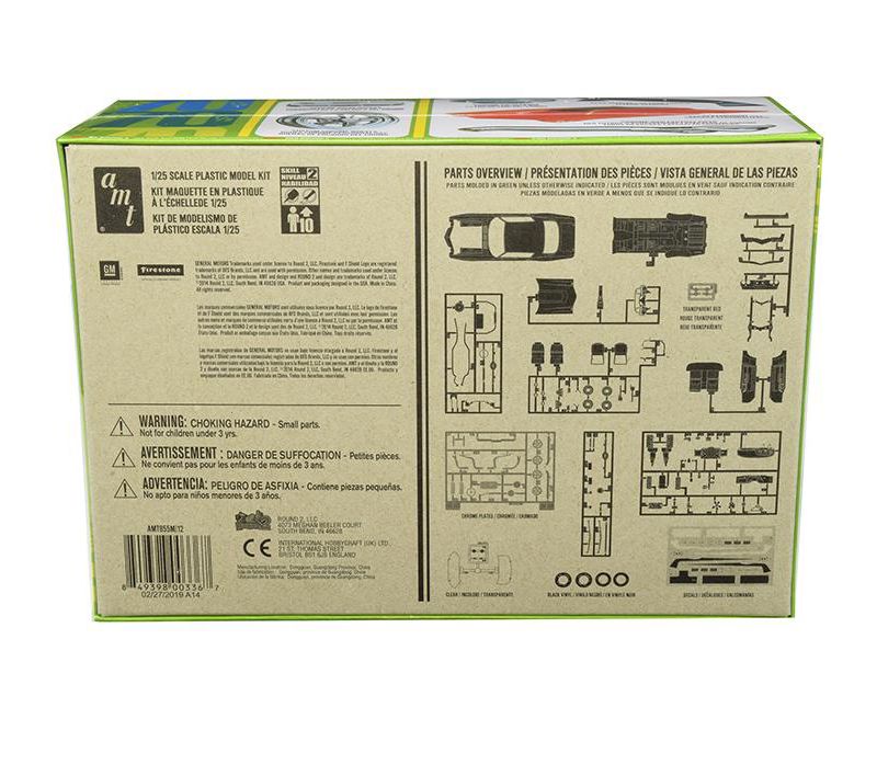 Skill 2 Model Kit 1970 1/2 Baldwin Motion Chevrolet Camaro 1/25 Scale Model by AMT