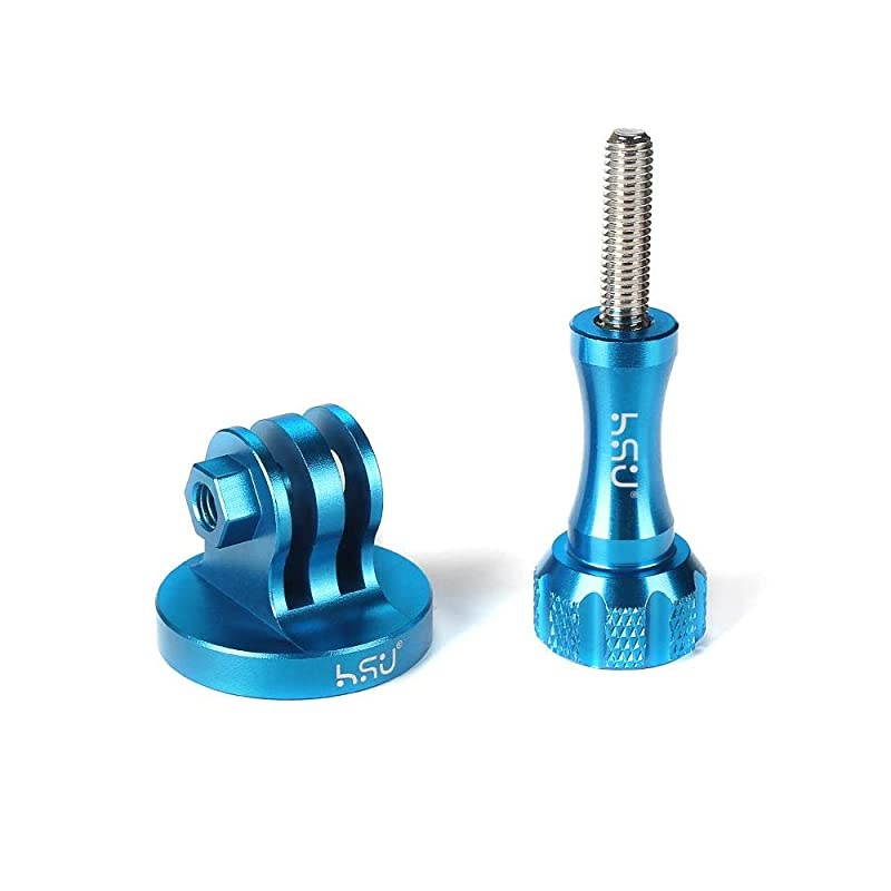 Alloy Metal GoPro TripodMonopod Mount with Thumbscrew for GoPro Session Hero 7 6 5 4 3+ 3 2 1 HD Blue