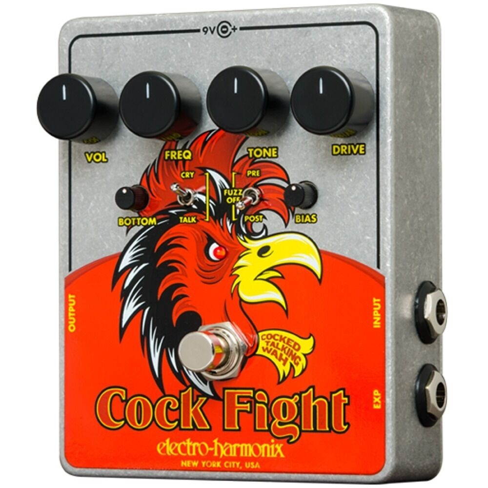 Electro-Harmonix CockFight Cocked Talking Wah and Fuzz Guitar Effect Pedal EHX