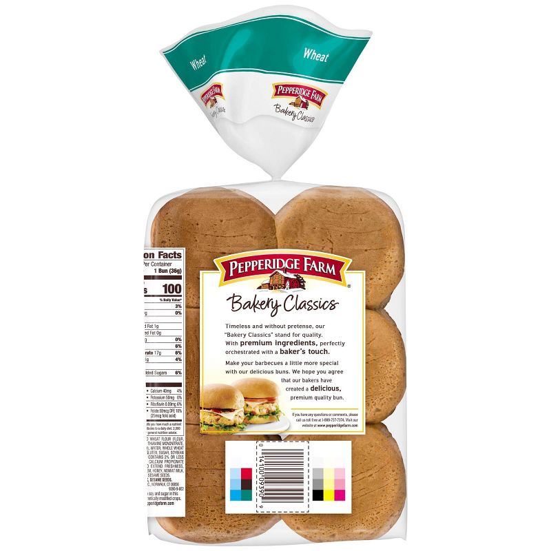 Pepperidge Farm Bakery Classics Wheat Slider Buns - 15oz/12ct