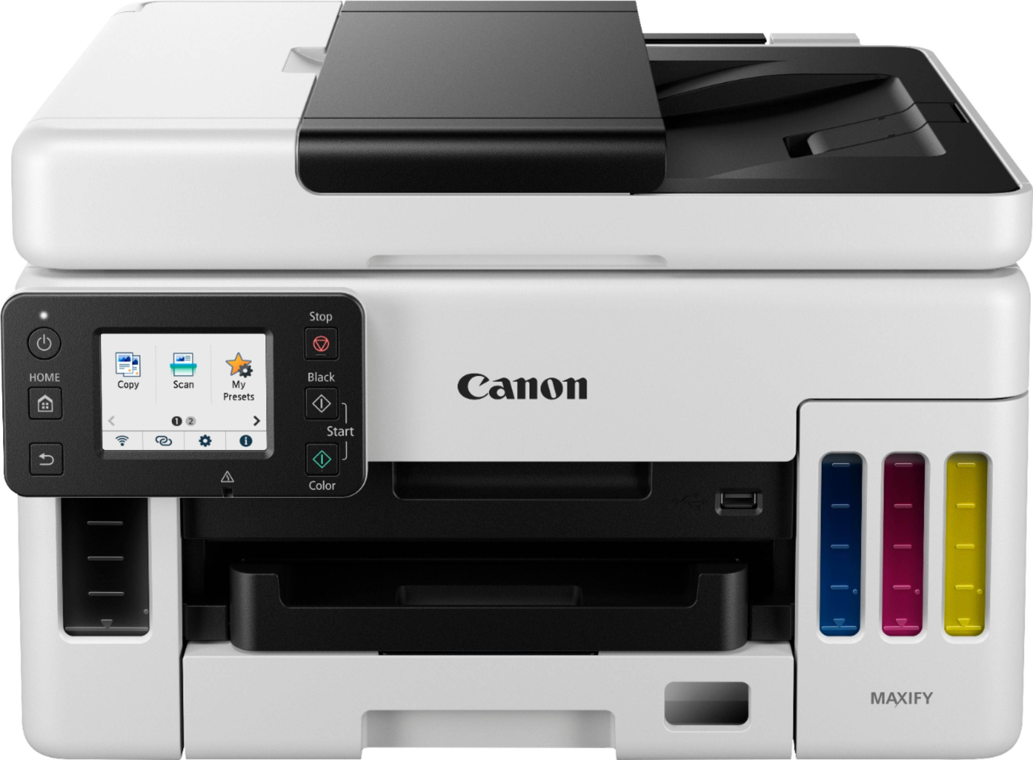 Canon - MAXIFY MegaTank GX6020 Wireless All-In-One Inkjet Printer - White (4470C002)