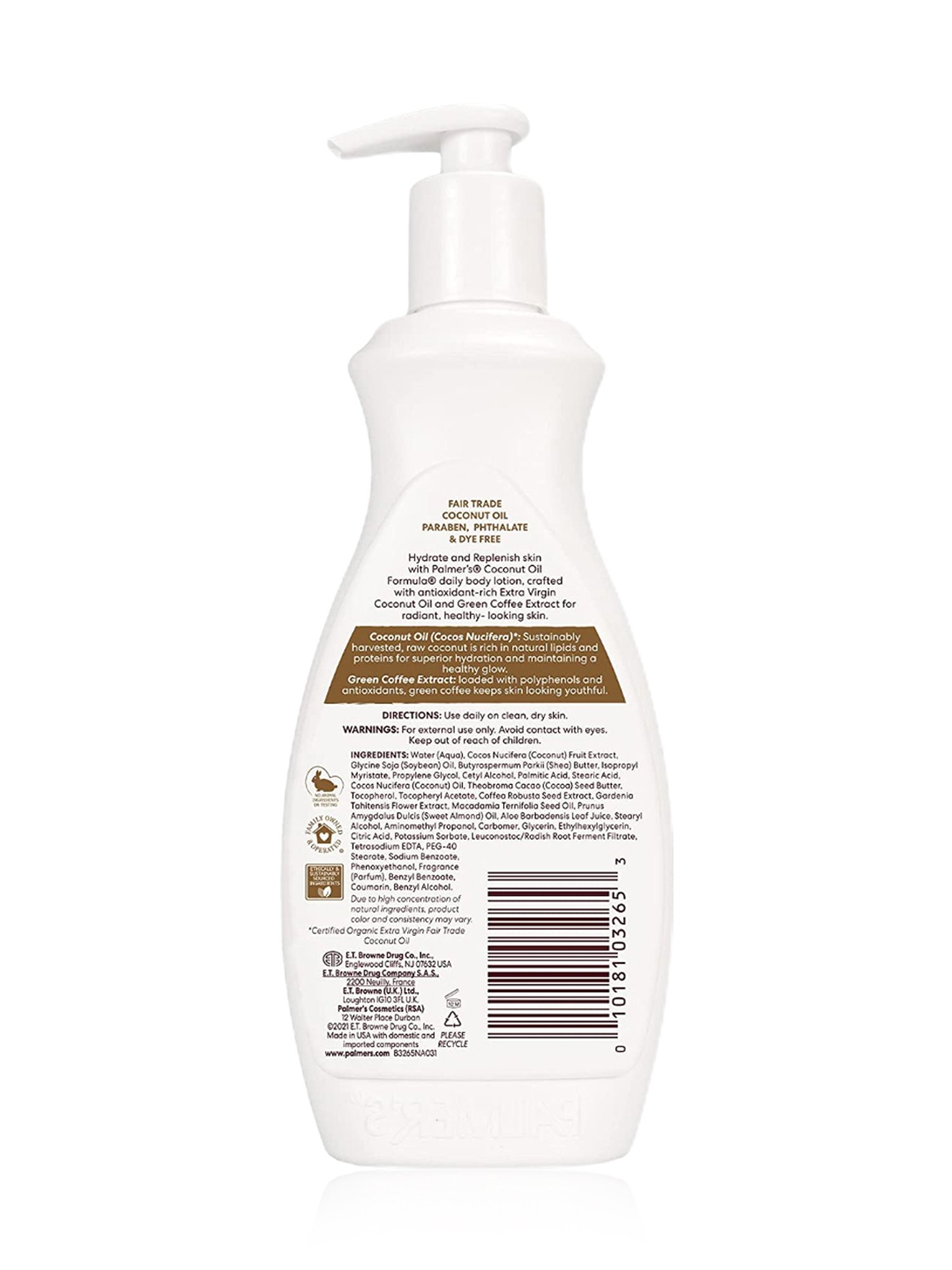 Palmer's Coconut Oil Formula with Vitamin E Coconut Hydrate Daily Body Lotion - 400 ml