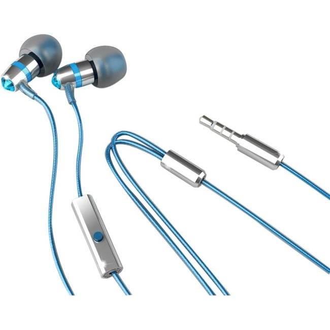 Mee audio Turquoise Blue  EP-M11J-TQ-MEE  In-Ear Headphones with Microphone Made with Swarovski Crystals