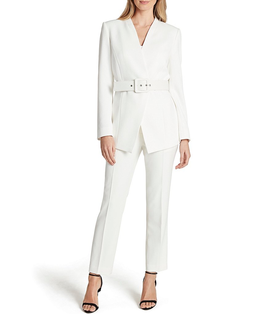 Kasper Snap Front One Button Notch Crepe Jacket