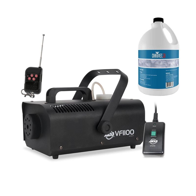 American DJ VF1100 850W Medium Size Fog Machine with Chauvet 1 Gallon Fluid