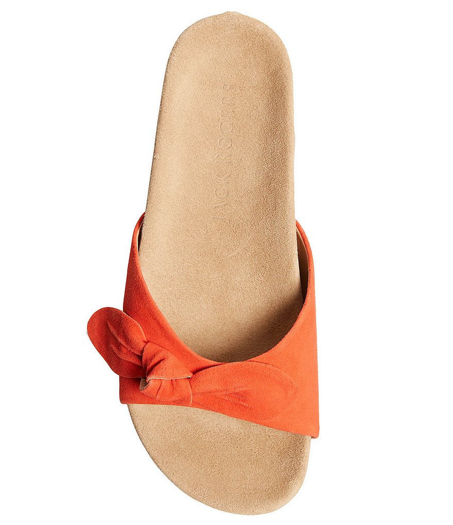 Jack Rogers Dorothy Bow Comfort Suede Slides