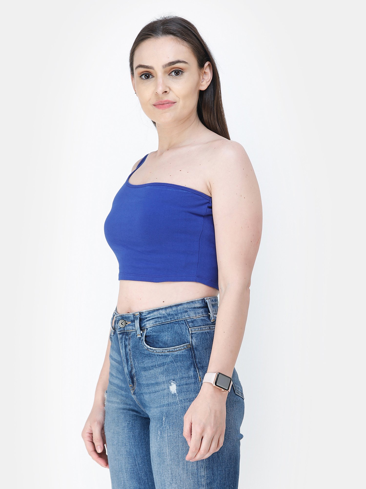 Cation Blue Crop Top