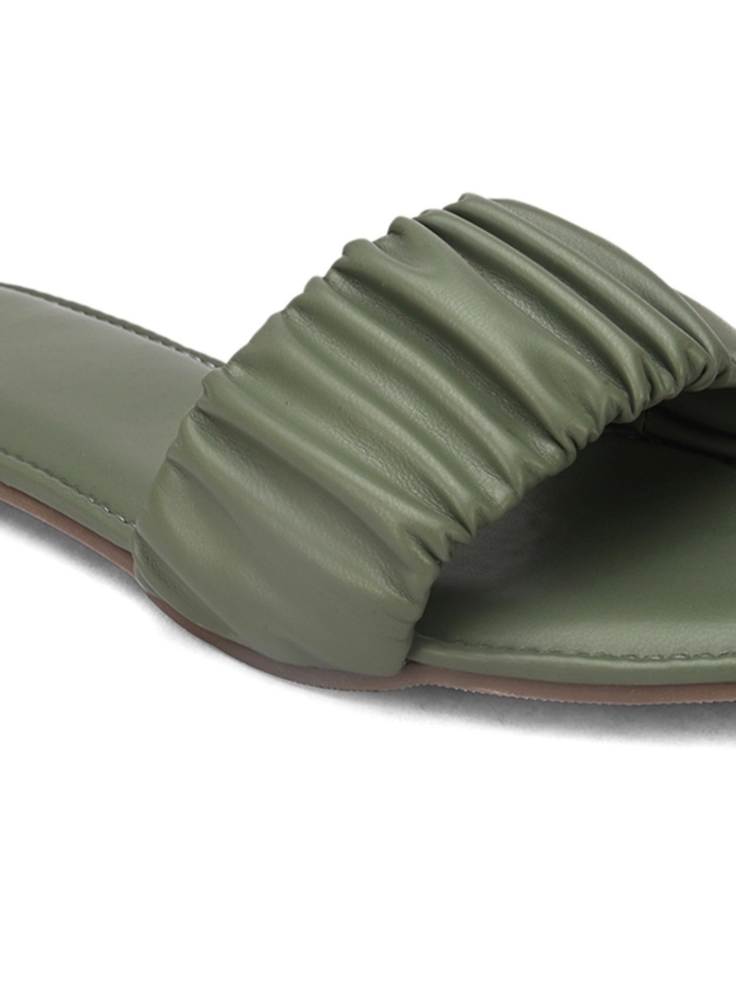 Hydes N Hues Women's Olive Green Casual Sandals