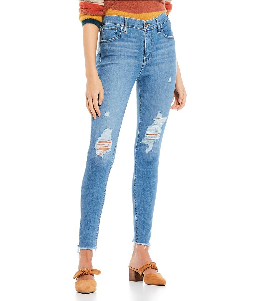 Celebrity Pink Destructed Mom Jeans