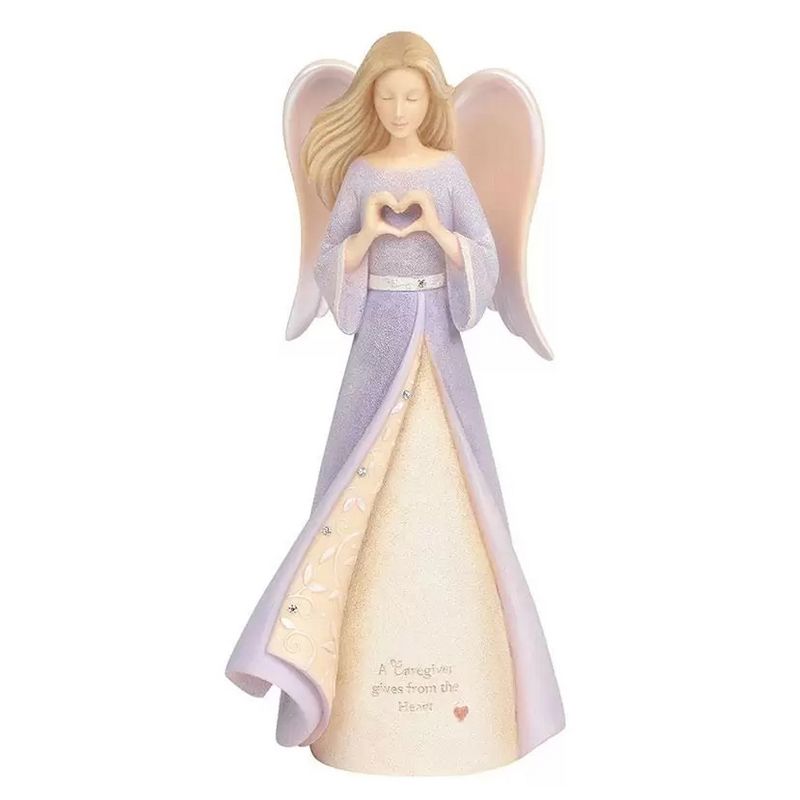 Foundations 7.0" Caregiver Heart Angel Aide Support Needs  -  Decorative Figurines