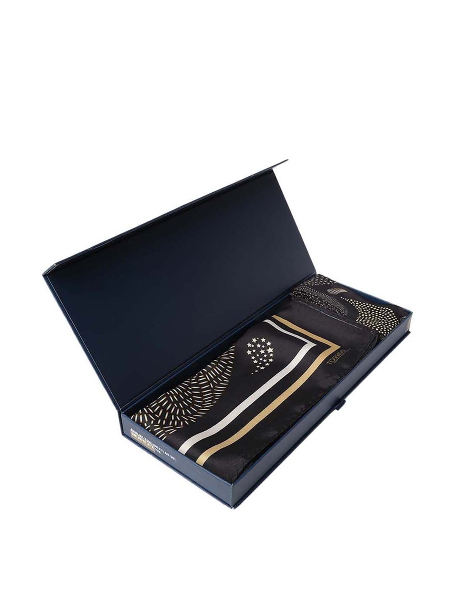 Tossido Black Printed Stole