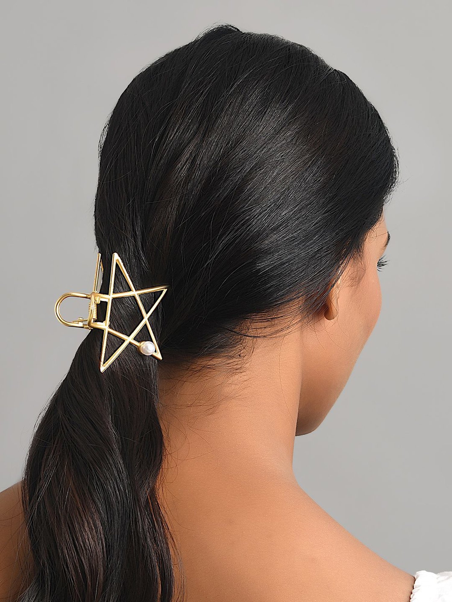 ToniQ Golden Hoop Hair Clutch