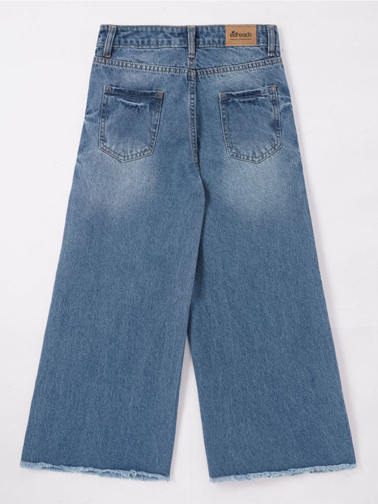Edheads Girls Blue Cotton Regular Fit Jeans