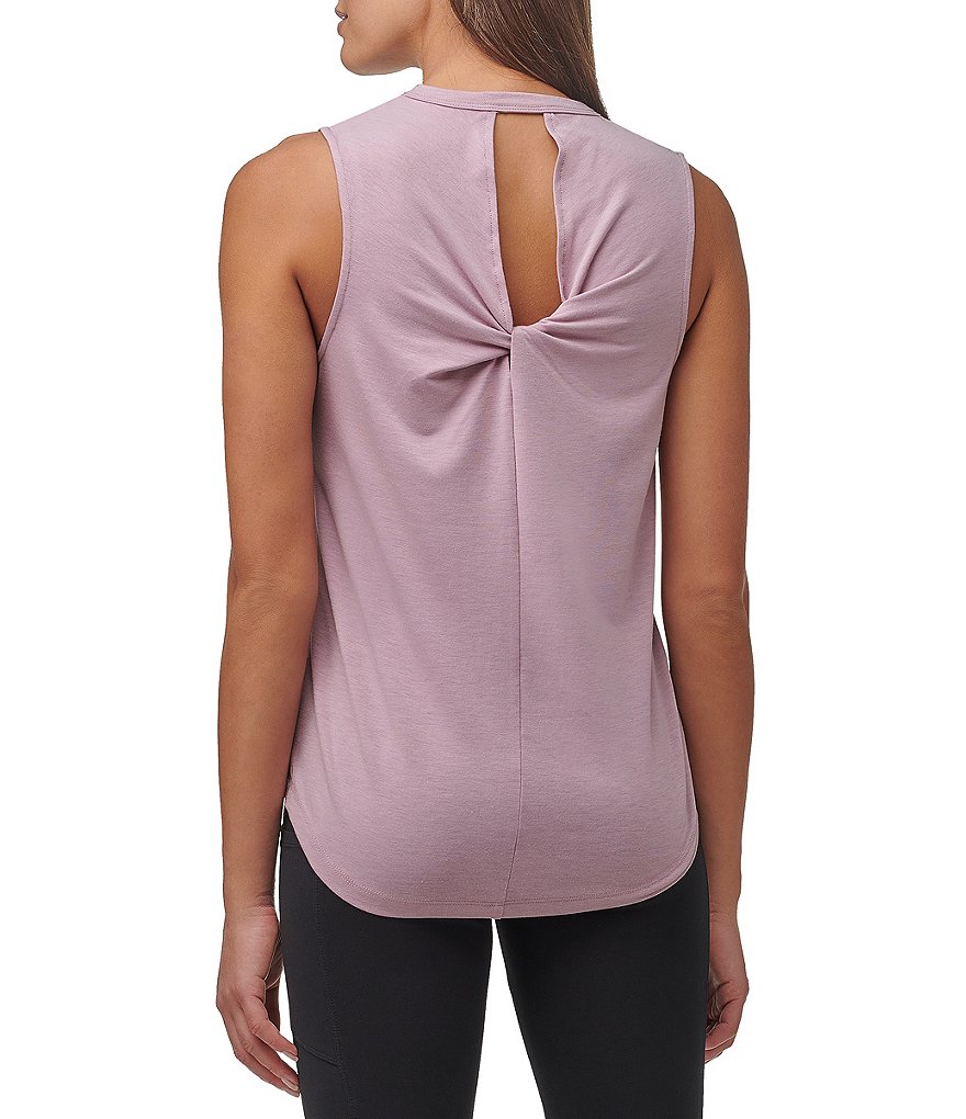 Marc New York Crew Neck Twisted Keyhole Back Sleeveless Tank