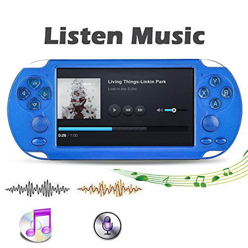 X9-s portable HD screen game console 5.1 inch supports 8go 32bit 10000 game player MP4 MP5 multimedia camera