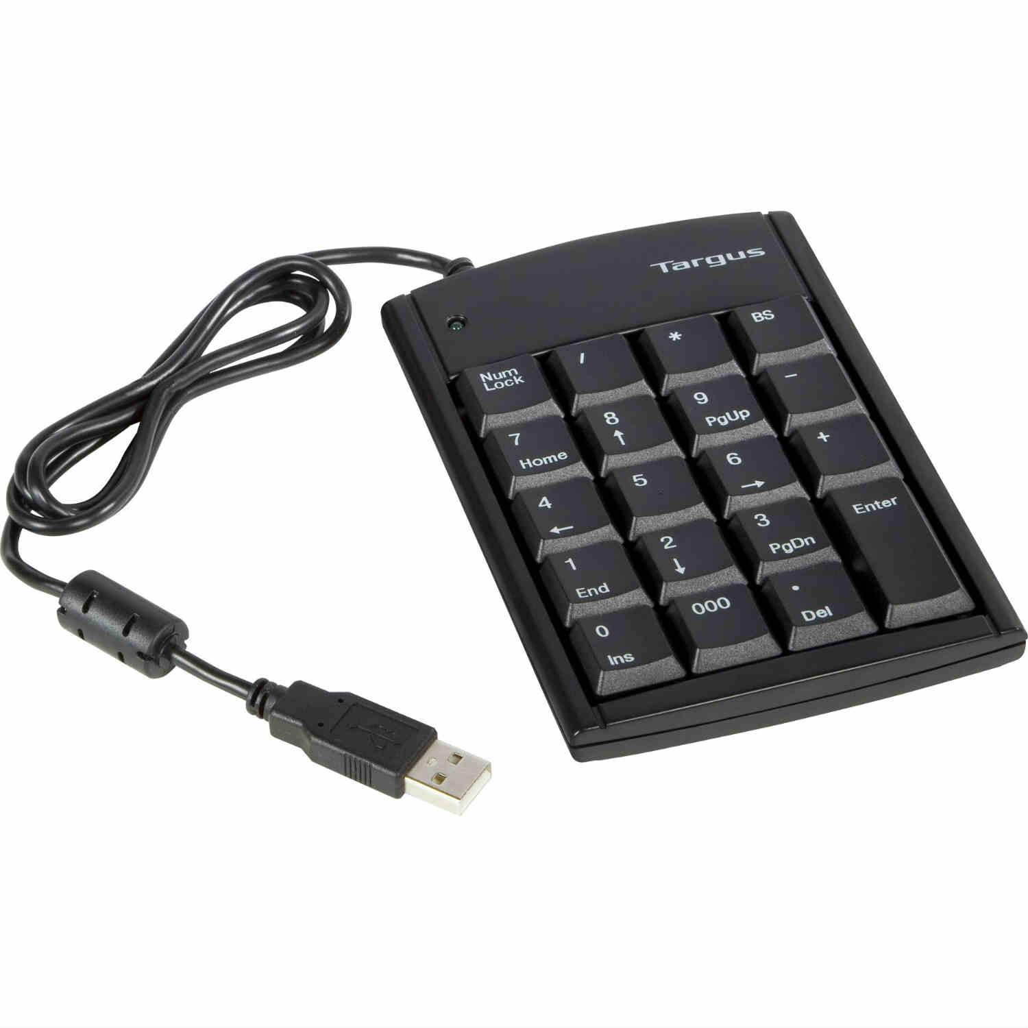 Targus PAUK10Ub Targus PAUK10U Ultra Mini USB Keypad, Black
