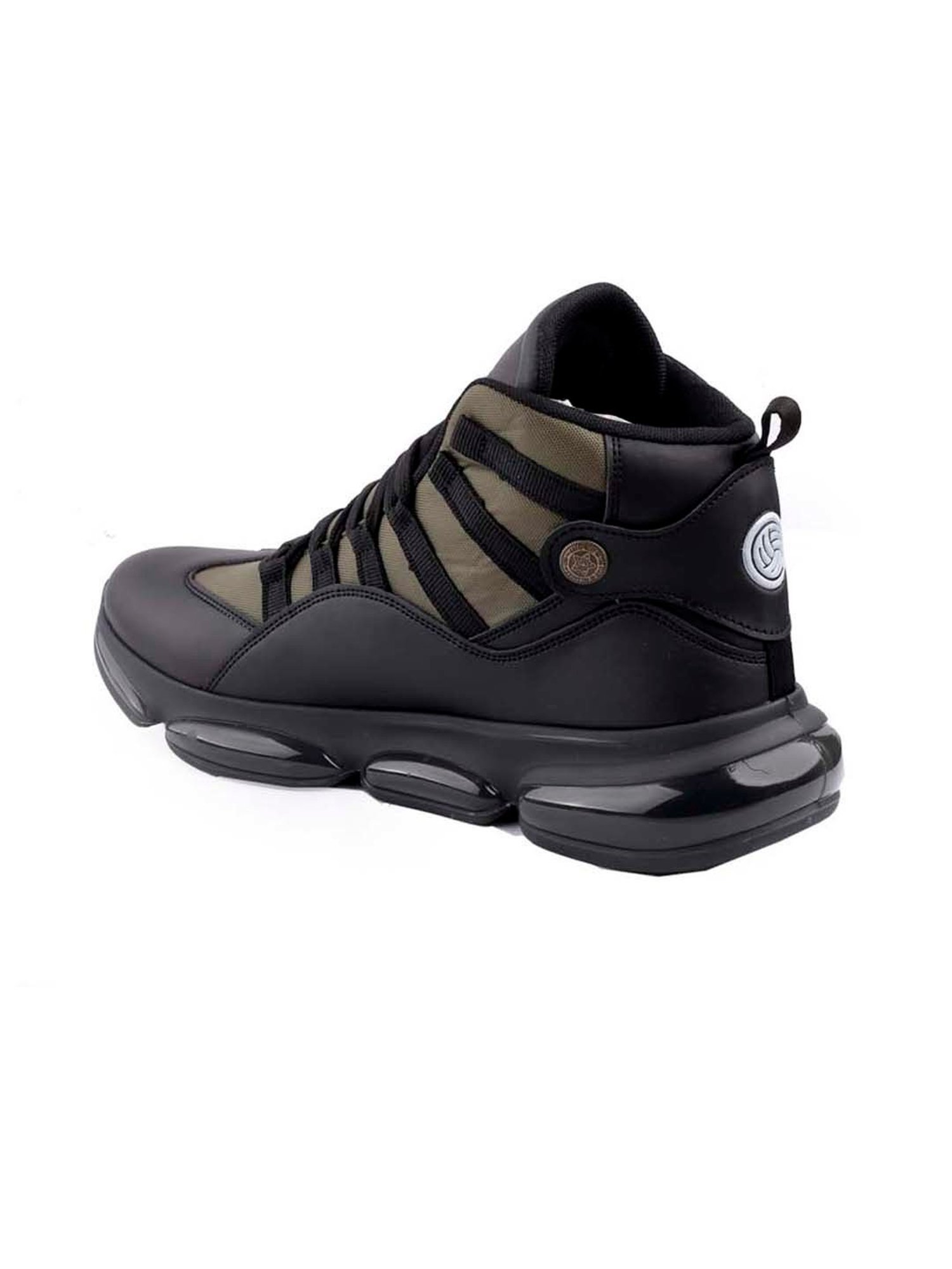 Bacca Bucci Men's DOMINATOR Olive Ankle High Sneakers