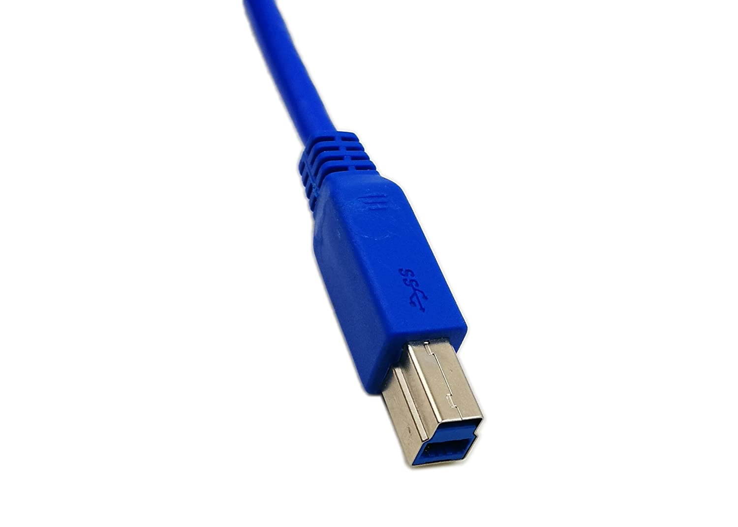 CGTime 20" Panel Mount USB 3.0 B Female To USB B Male Extension Cable with screws(Blue)