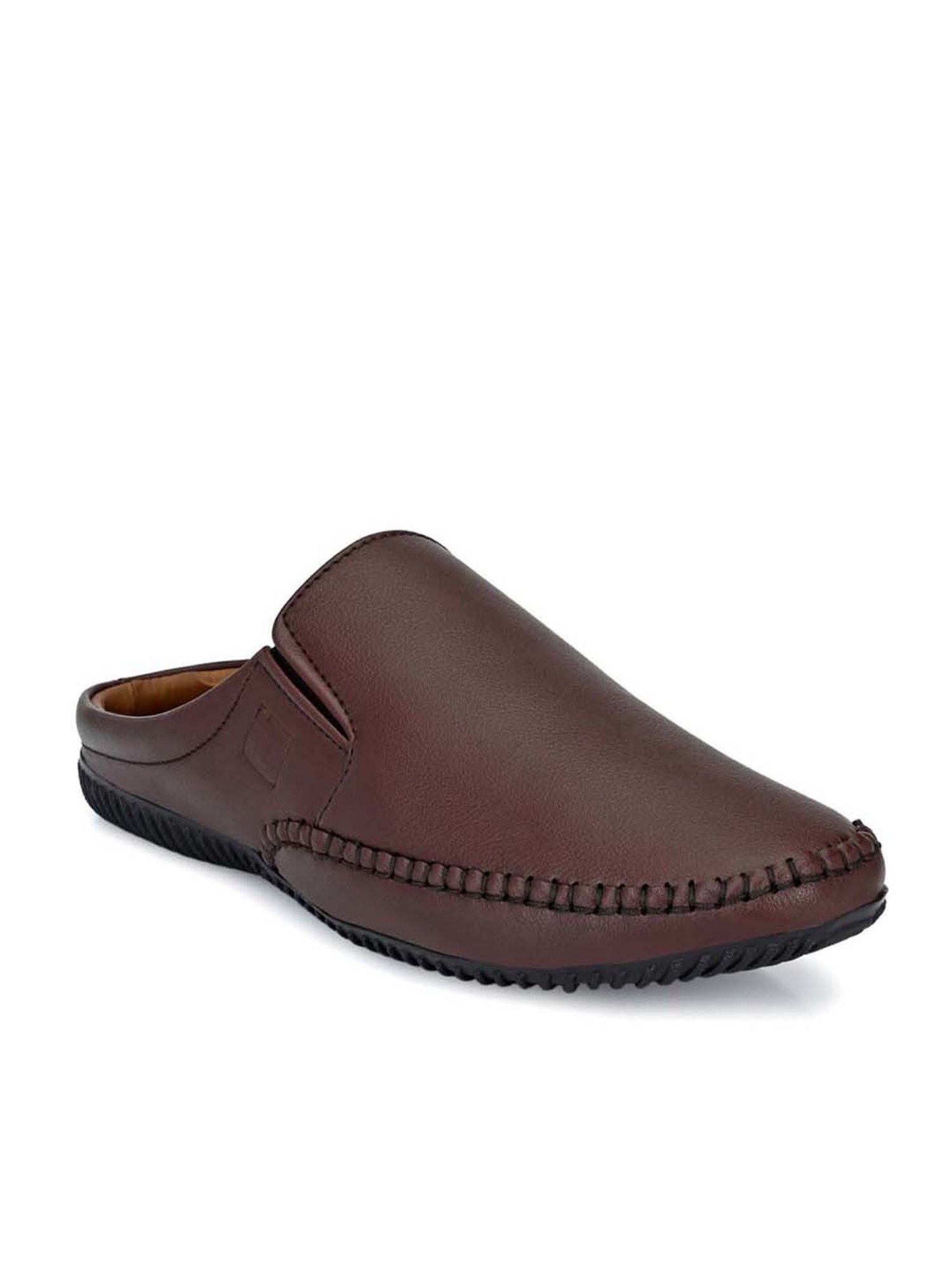 Eego Italy Men's Brown Mule Shoes