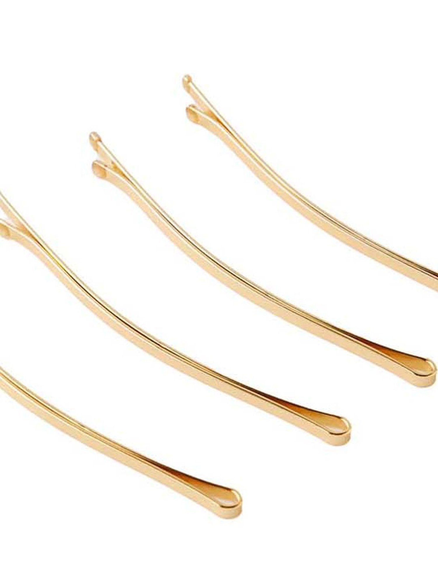 Golden Embellished Hair Clip - Set of 3
