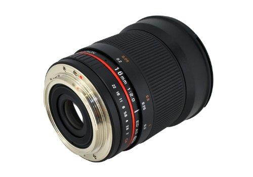 Rokinon 16mm F/2.0 ED AS UMC CS Lens for Pentax K APS-C Mount Cameras #16M-P