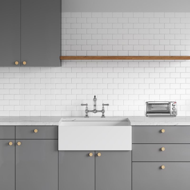 Toshiba MC25CEY-BS 6 Slice Small Stainless Convection Pizza Toaster Oven, Black