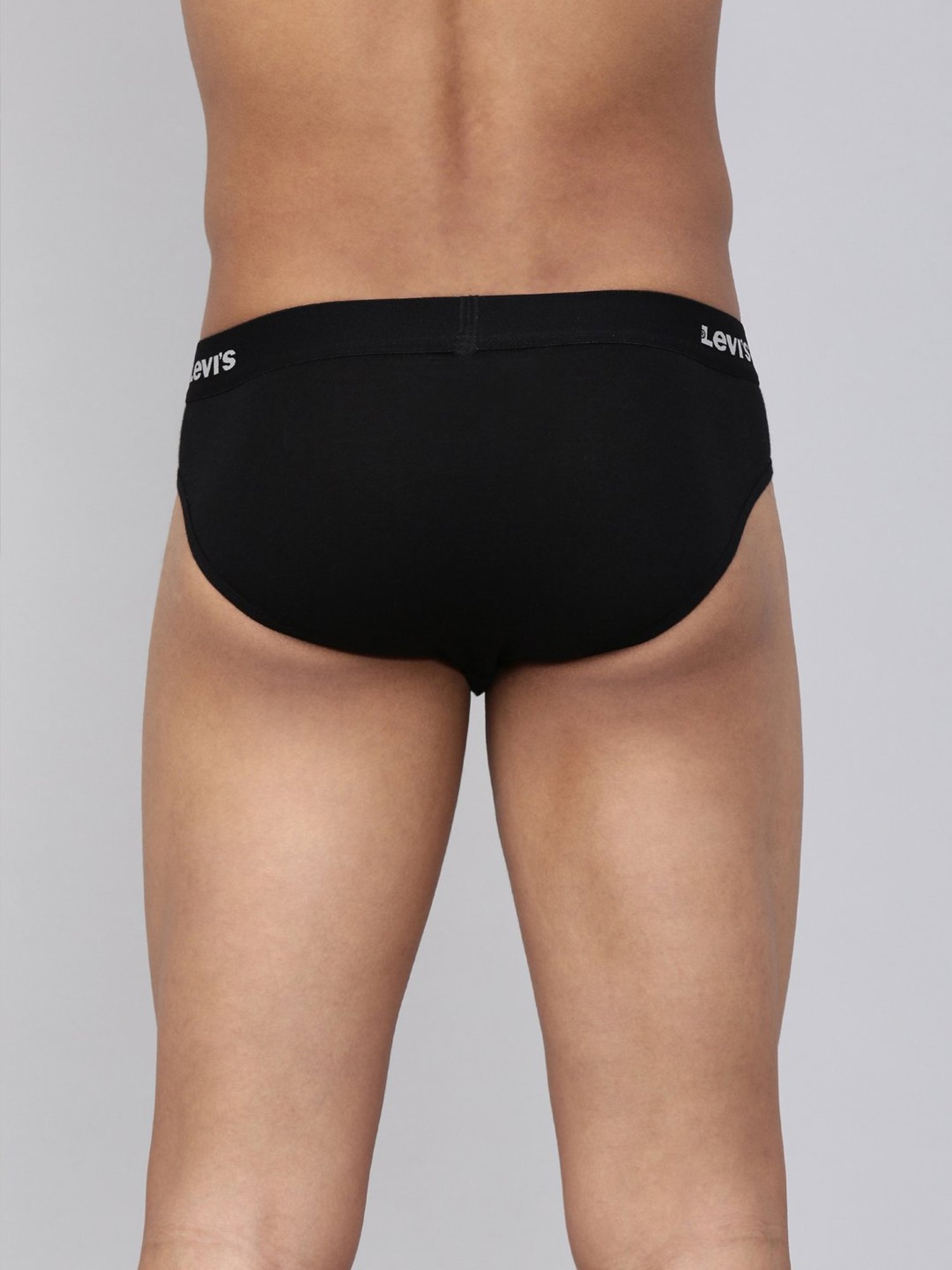 Levi's Black Cotton Regular Fit Briefs - Pack Of 2