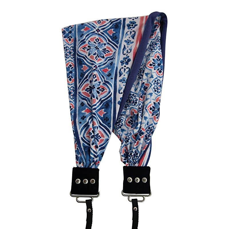 Scarf Camera Strap with Hidden Pocket Alia Zipper Pocket Holds Your Phone Keys Cash and Spare Memory Card Pocket Size 65 Opening x 4 Deep Stretch Material