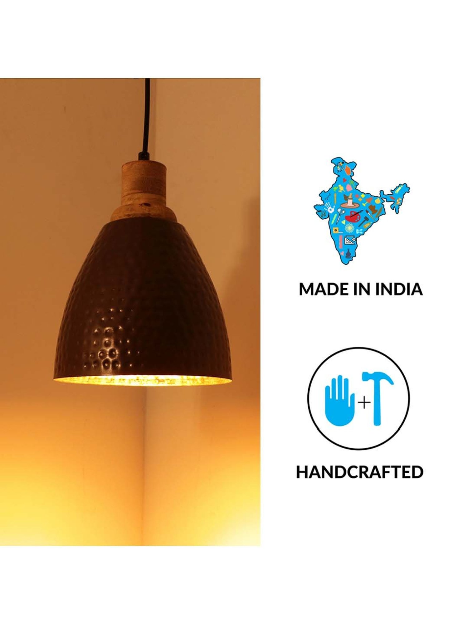 Fos Lighting 'Dish' Antique Gold & White Brass 5-In-1 Hanging Light