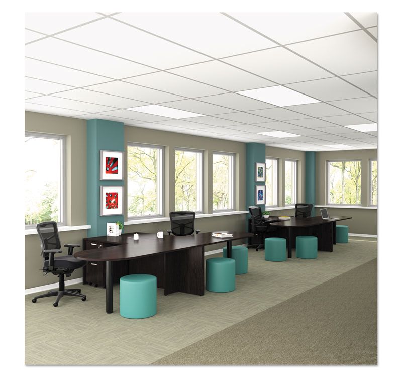 Alera Valencia Series Reversible Return/Bridge Shell, 42w x 23 5/8d, Espresso VA354224ES