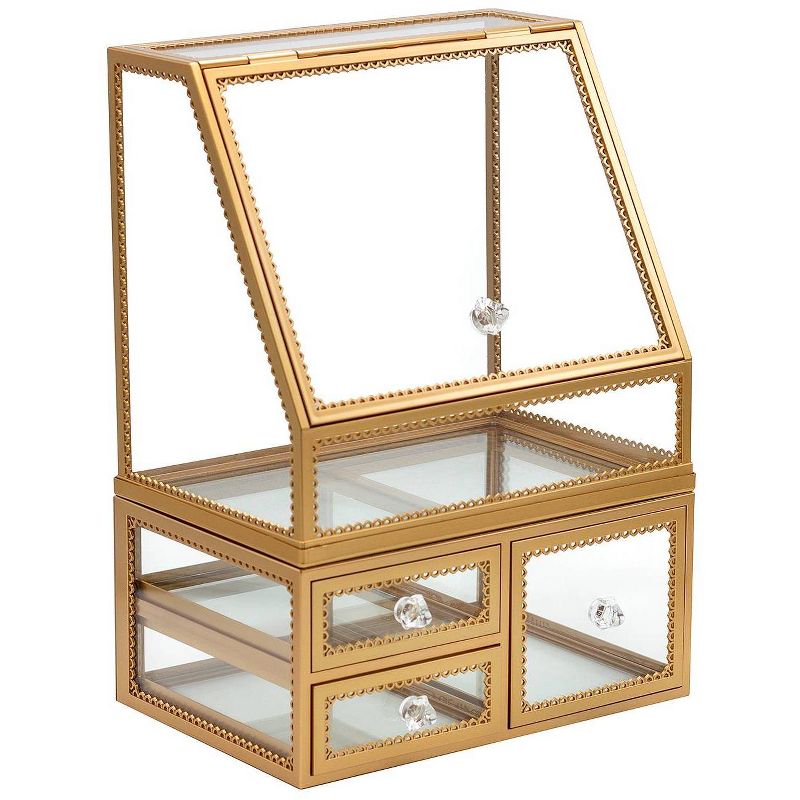 Sorbus Stackable Makeup Organizer - Gold