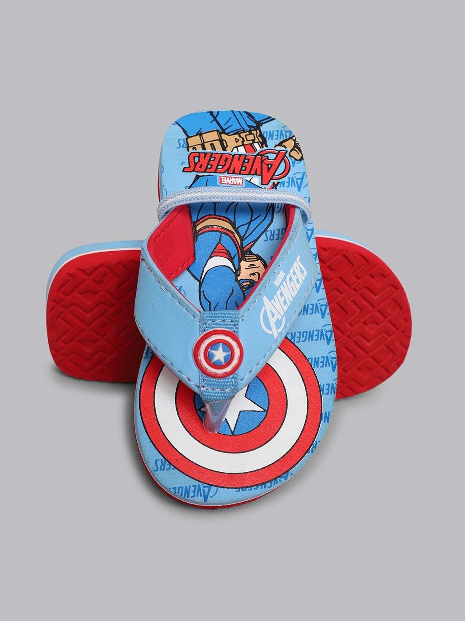 Kidsville Kids Blue & Red Flip Flops