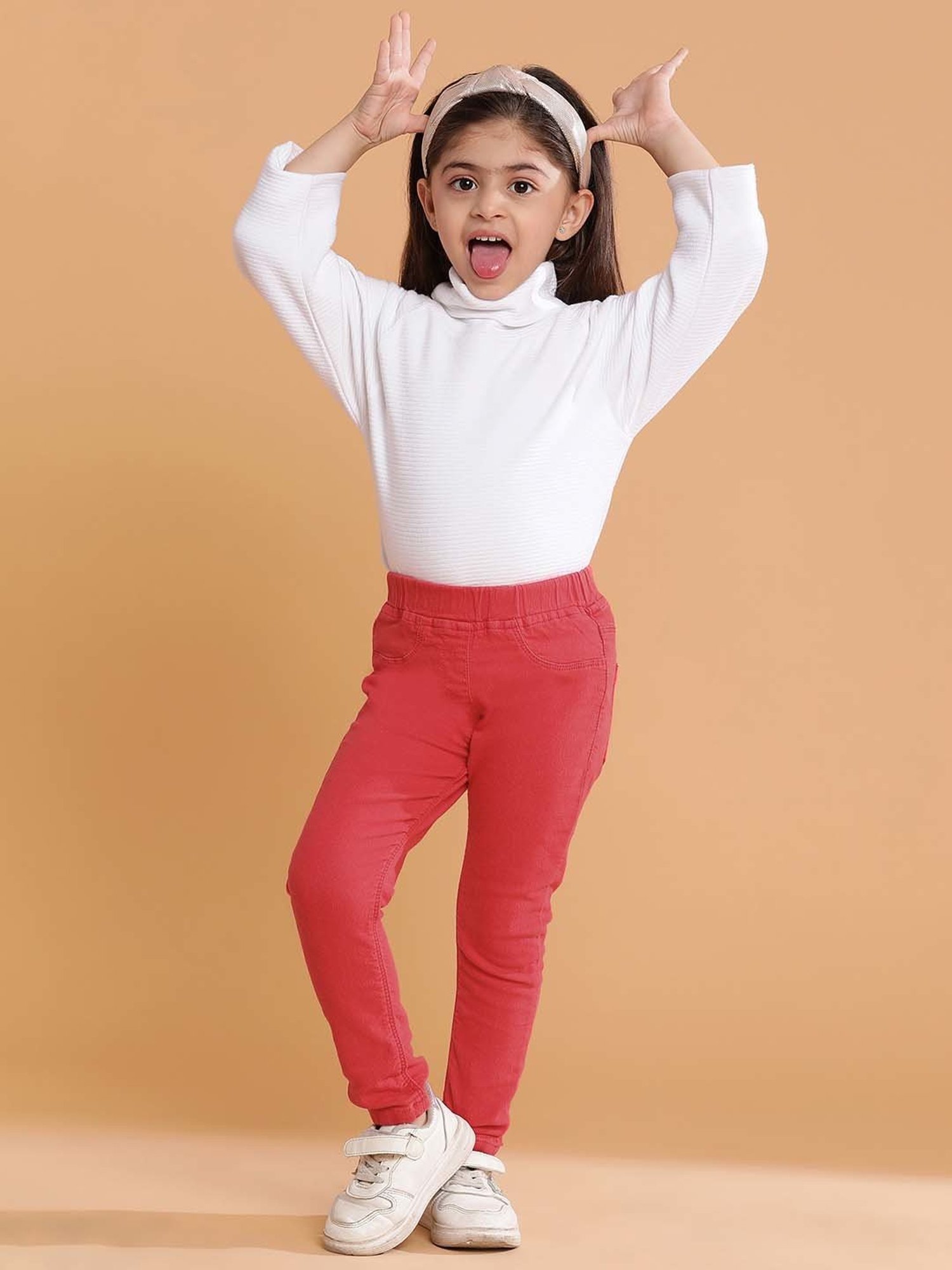 Angel & Rocket Girls Grey Solid Jeggings