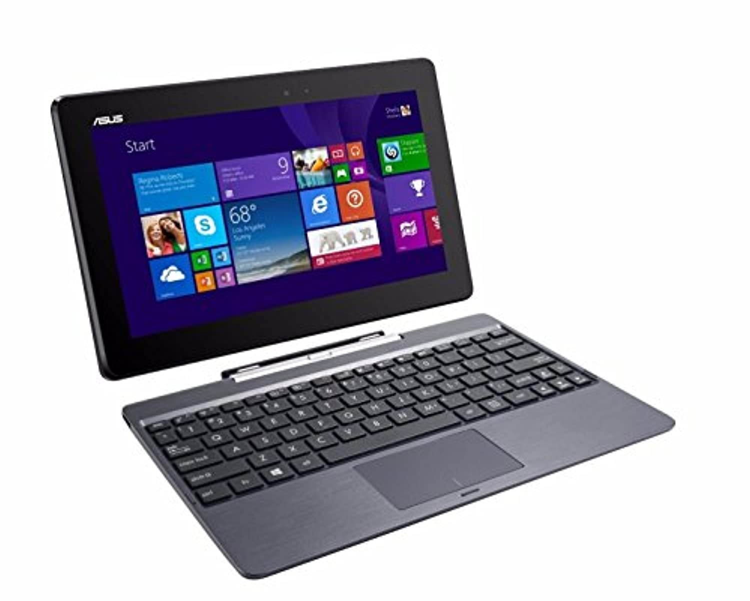 ASUS Transformer Book T100TAF-B1-MS - 10.1" Touchscreen 2-in-1 Laptop/Tablet Combo - Windows 8.1 / Intel Atom / 2GB RAM / 32GB eMMC / Intel HD Graphics / WiFi / Webcam (T100TAF-B1-MS)